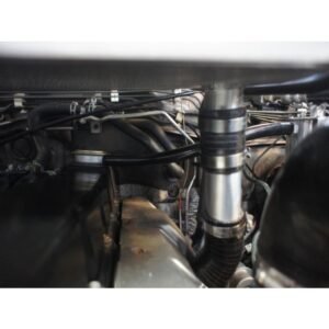 HPD intercooler piping and hose clamps on Nissan Patrol GU TD42 engine