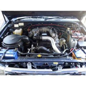 HPD Intercooler Kit for Toyota LandCruiser 100 Series 1HDFTE – Complete Front Mount Upgrade Toyota LandCruiser 100 Series 1HDFTE engine fitted with HPD Front Mount Intercooler Kit.