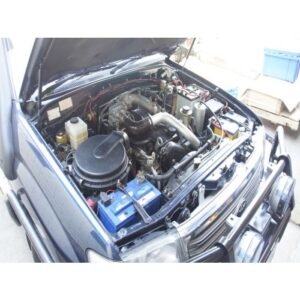 HPD Intercooler Kit for Toyota LandCruiser 100 Series 1HDFTE – Complete Front Mount Upgrade Toyota LandCruiser 100 Series 1HDFTE engine with HPD front mount intercooler kit installed.