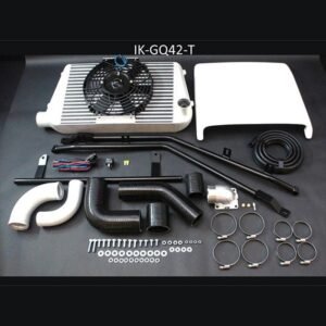 Nissan Patrol GQ TD42 Top Mount Intercooler Kit with Fan and Installation Components