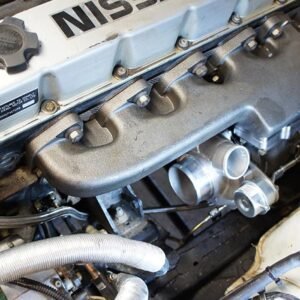 Nissan Patrol GQ TD42 Engine with Turbo Manifold and Garrett Turbocharger Installed