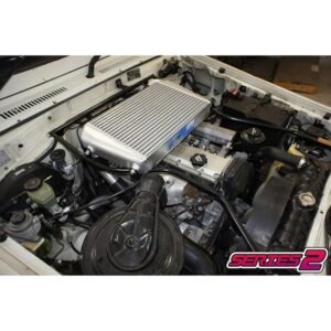Toyota LandCruiser 70 Series 1HZ engine with HPD Series 2 top-mount intercooler installed