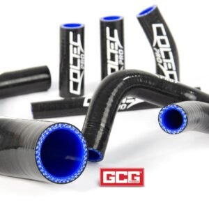 Close-up of Coltec silicone coolant hoses for Toyota Hilux D4D KUN26 1KD-FTV