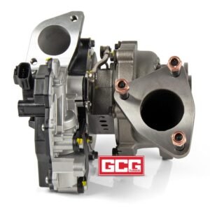 GCG TDX GTD1752Z Turbo Upgrade – Toyota Hilux N80 / Prado 1GD-FTV 2.8L Rear view of GCG TDX GTD1752Z Turbo Upgrade for Toyota Hilux N80 and Prado 1GD-FTV 2.8L