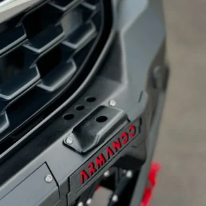 Close-up of Prime Series Bull Bar Armando logo on Ford Next Gen Ranger 2022