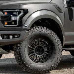 Matte black Method Race Wheels 314 HD on off-road Ford truck