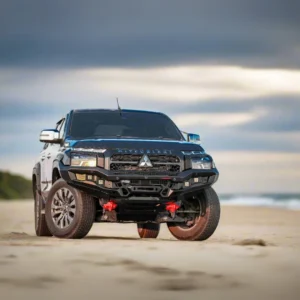 Prime Series Bull Bar fitted on Mitsubishi Triton MV 2024 parked on the beach
