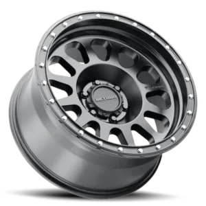 Method Race Wheels 315 Matte Black 6-Lug Wheel angled view showing deep lip and rugged design