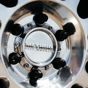 Close-up of Method Race Wheels 315 Polished with Gloss Black Lip