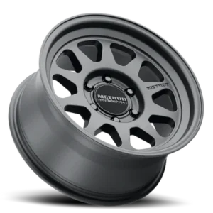 Method Race Wheels 316 Matte Black 6-lug wheel angled studio view
