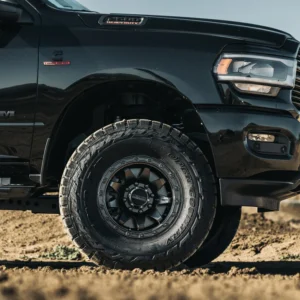 Method Race Wheels 317-HD Matte Black 17x8.5 Off-Road Wheel Method Race Wheels 317-HD Matte Black on RAM 2500 Heavy Duty truck with off-road tires