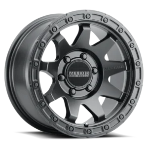 Method Race Wheels 317 Matte Black 6-lug wheel side angle