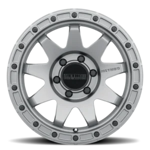 Method Race Wheels 317 Matte Titanium – Side Angle Method Race Wheels 317 matte titanium 6-lug wheel front view