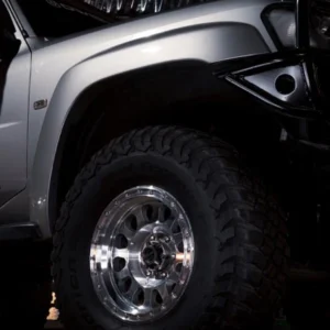 Off-road 4x4 with Method Race Wheels 315 Machined Alloy Wheel at Night