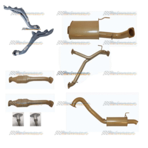Toyota LandCruiser 100 Series V8 4.7L 3-inch King Brown Pacemaker full exhaust kit components