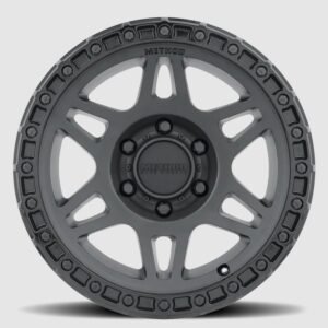 Method Race Wheels 312-HD Double Black heavy duty off-road wheel front view with simulated beadlock lip