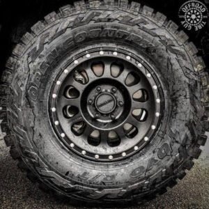 Method Race Wheels 315 Matte Black fitted with Toyo Open Country R/T tire on off-road vehicle