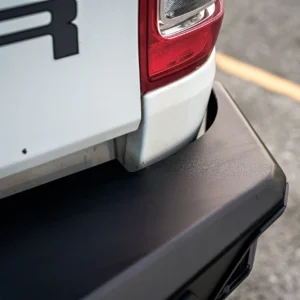 Close-up fitment of Ultimate Rear Bar on Ford Ranger PXII & PXIII (2015–2021)