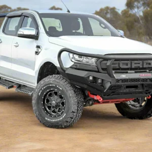 Ford Ranger PXIII equipped with Spartan Hoop Bull Bar by Armando 4x4 on off-road terrain