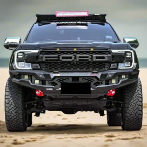 Ford Next Gen Ranger with Prime Series Bull Bar on sandy terrain
