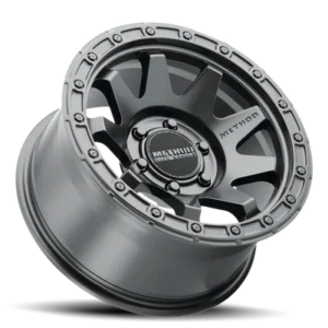 Method Race Wheels 317-HD Matte Black 17x8.5 Off-Road Wheel Angled view of Method Race Wheels 317-HD Matte Black 17x8.5 off-road wheel with simulated beadlock design