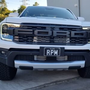 Front view of Next Gen Ranger Raptor fitted with Process West Stage 2 intercooler.