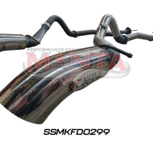 Manta Polished Stainless Steel 3in DPF Back Exhaust with 4in Tip for Ford Everest V6 Next Gen