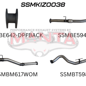 Manta Performance Exhaust System Kit for Isuzu D-Max 2021 On 1.9L