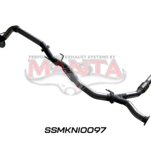 Nissan Patrol Y62 V8 5.6L Wagon 3in Catback Exhaust System – Manta Performance Manta 3in Catback Exhaust System Angled View for Nissan Patrol Y62 V8 5.6L Wagon