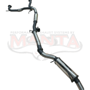 Manta 3in Catback Exhaust System with Muffler Manta 3-inch stainless steel catback exhaust with hotdog resonator