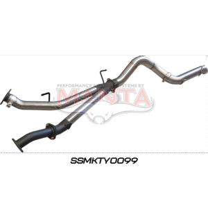 Manta Toyota Landcruiser VDJ200 3in DPF Back Exhaust with 4in Tailpipe Alt Text: Manta Toyota Landcruiser VDJ200 3in DPF Back Exhaust System with Muffler