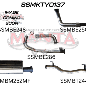 Toyota Landcruiser HZJ75 78 3in Exhaust System with Muffler to Suit DTS Turbo – Manta Performance
