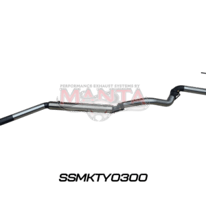 Toyota LandCruiser 300 Series V6 3-inch DPF-back exhaust system with chrome 4-inch tip by Manta