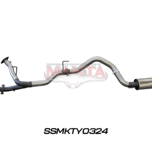 Manta VDJ200 2.5in Dual DPF Back to Single 3in Exhaust System with Rear Muffler and 4in Tip