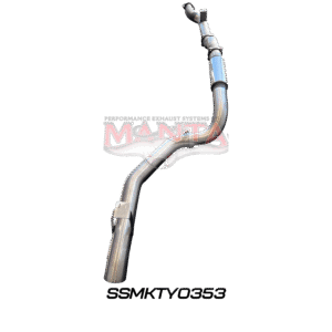 Manta Exhaust System Pipe – High-Performance 4WD Upgrade Manta 4-inch DPF-back exhaust section for Toyota LandCruiser VDJ79 coil conversion