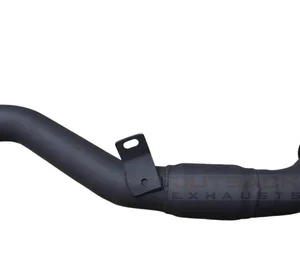 Holden Rodeo TF 2.8L 4JB1 black turbo-back engine pipe on white background