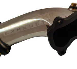 Stainless steel turbo dump pipe with mounting flange for Outback Exhausts system
