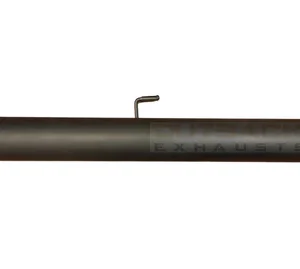 Black exhaust resonator pipe for automotive exhaust systems by Outback Exhausts