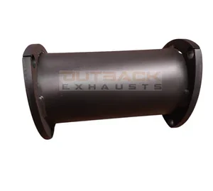 Outback Exhausts steel exhaust pipe extension with dual flanges