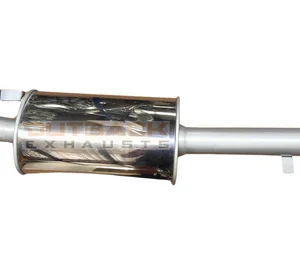 Stainless steel rear exhaust pipe with muffler for Mitsubishi Pajero 2.8L 4M40