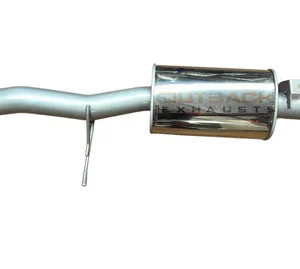 Mandrel-bent exhaust pipe with stainless steel muffler for Nissan Patrol GU TD42.