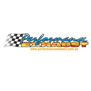 Performance Exhaust Australia company logo with checkered flag