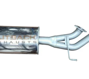 Toyota LandCruiser 100 Series 4.7L V8 Cat-Back Exhaust System Components Outback Exhausts rear muffler assembly for Toyota LandCruiser 100 Series with mandrel-bent tailpipes