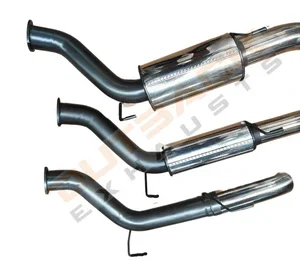 Outback Exhausts 4x4 diesel exhaust muffler options including resonator, straight-through, and performance muffler assemblies