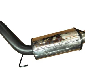Outback Exhausts diesel 4x4 muffler section with mandrel-bent pipe and stainless-steel resonator