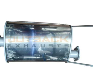 2.5" Exhaust System with Extractors for Toyota Hilux 3.0L 5L – Outback Exhausts Outback Exhausts stainless steel muffler assembly for Toyota Hilux LN172