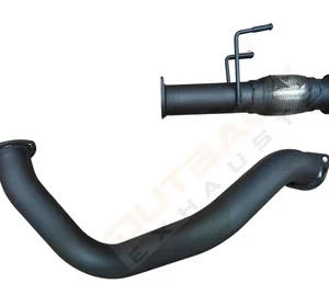 Outback Exhausts black-coated exhaust pipe and flex joint assembly for 4x4 diesel systems