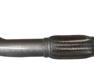 High-Flow Exhaust Front Pipe with Flex Joint for Toyota LandCruiser 105 Series