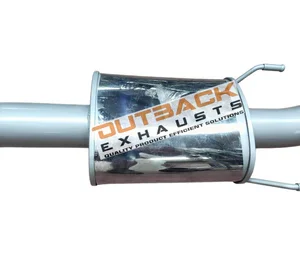3-inch rear muffler section for Toyota Hilux N80 DPF-back exhaust by Outback Exhausts