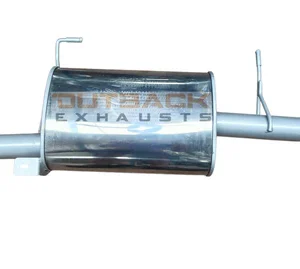 2.5-inch Outback Exhausts stainless steel exhaust section with resonator for Nissan Patrol GU Y61 TB45E